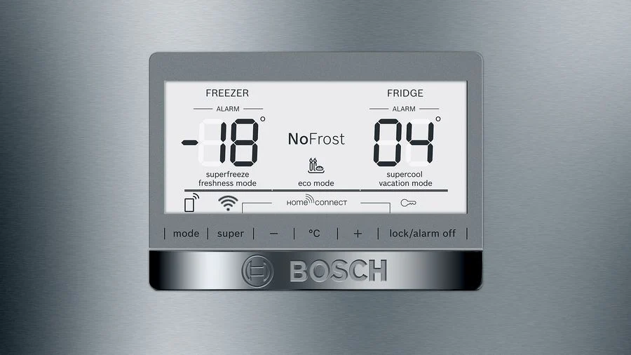 Bosch Fridge temperature display