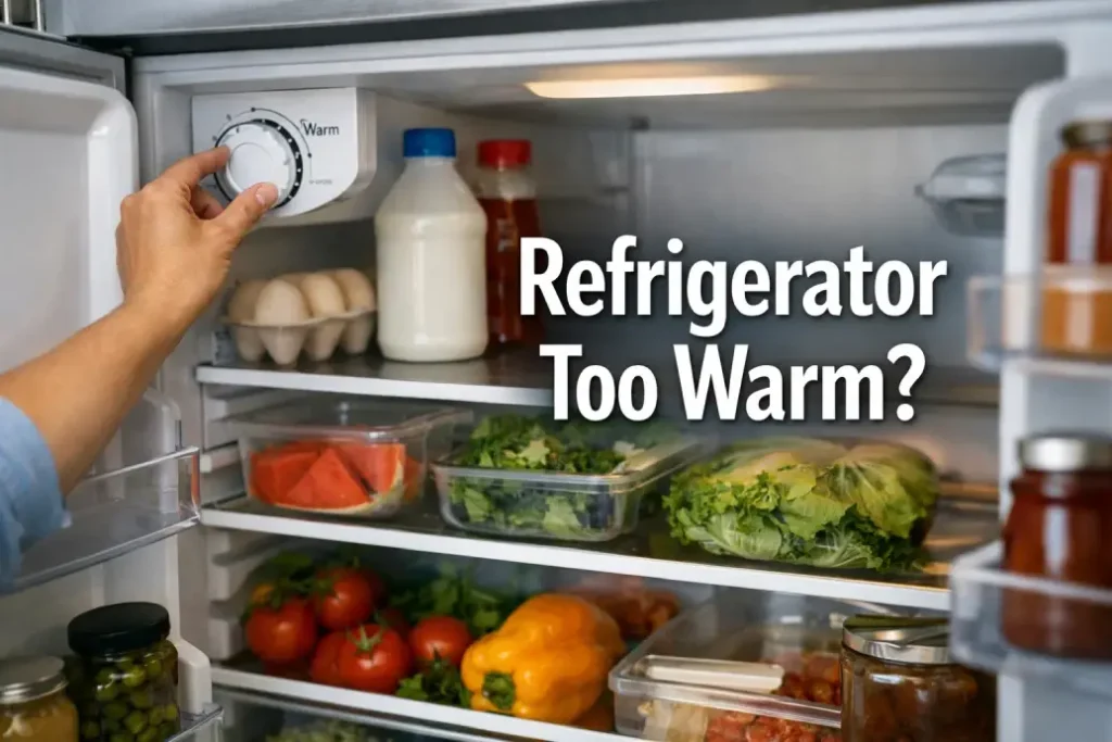 refrigerator too warm
